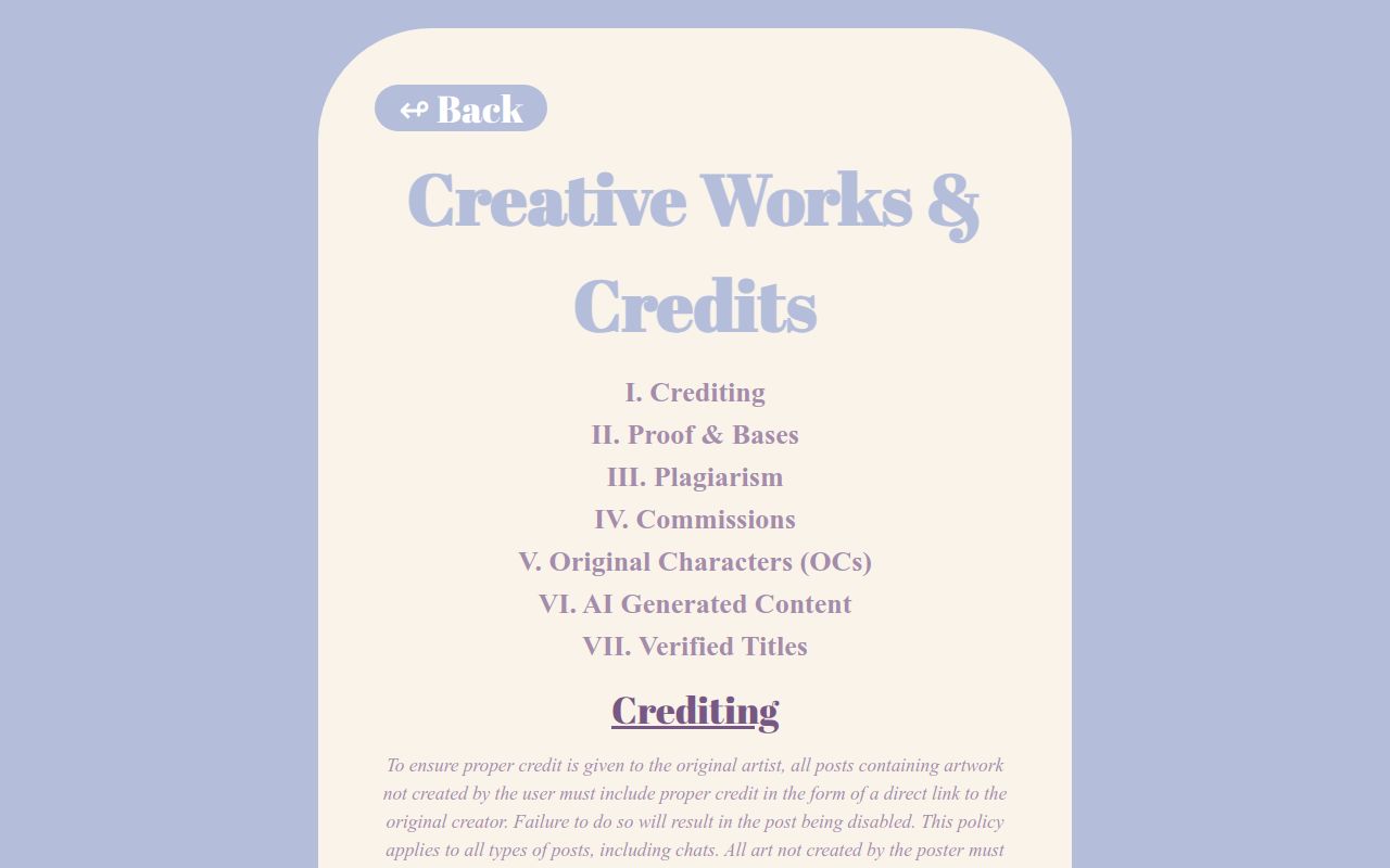 creative works & credits